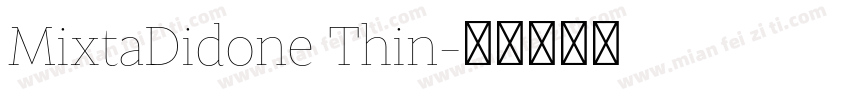 MixtaDidone Thin字体转换